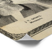 ミネソタ州の初期の入植者のポートレート ポスター (角)