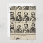 ミネソタ州の初期入植者と農家のポートレート ポストカード (正面/裏面)