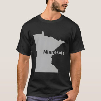 ミネソタ州の地図 ホームステイト プライド ギフト Tシャツ