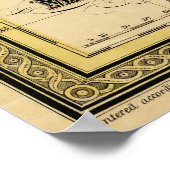 ミネソタ州の地図（1852年） ポスター (角)