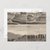 ミネソタ州の工場、店舗と住宅 ポストカード (正面/裏面)