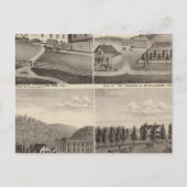 ミネソタ州の工場、店舗と住宅 ポストカード (正面)