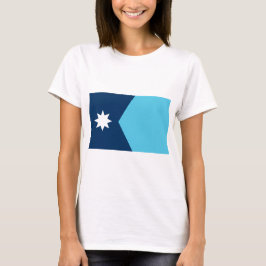 ミネソタ州の旗の女性用Tシャツ Tシャツ