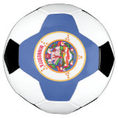 ミネソタ州の旗 サッカーボール (回転)