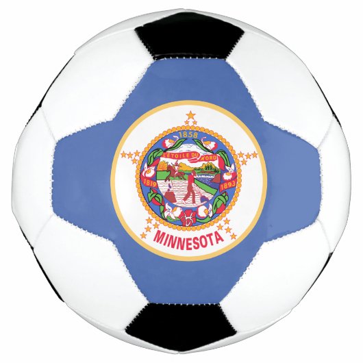 ミネソタ州の旗 サッカーボール (正面)