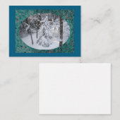 ミネソタ州の雪の冬フラットノートカード ノートカード (正面/裏面)