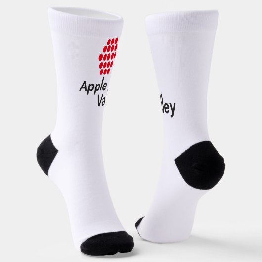 ミネソタ州アップルバレー市旗 ソックス (傾斜あり)