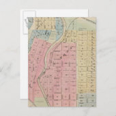 ミネソタ州アノカ郡アノカの地図 ポストカード (正面/裏面)