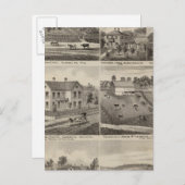 ミネソタ州アムエルストとフィルモアのレジデンス ポストカード (正面/裏面)