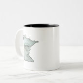 ミネソタ州イラストレーション ツートーンマグカップ (正面左)