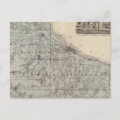 ミネソタ州ウィノナの地図 ポストカード (正面)