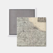 ミネソタ州ウィノナの地図 マグネット (正面/裏面)