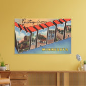 ミネソタ州ウィノーナ – ラージ・レター・シーン キャンバスプリント (インサイチュ (リビング))