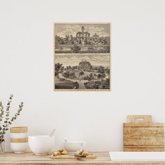 ミネソタ州エバーグリーンとギルフォードプレイス ポスター (キッチン)