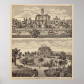 ミネソタ州エバーグリーンとギルフォードプレイス ポスター (正面)