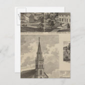 ミネソタ州カレドニアにある聖ペテロ教会 ポストカード (正面/裏面)