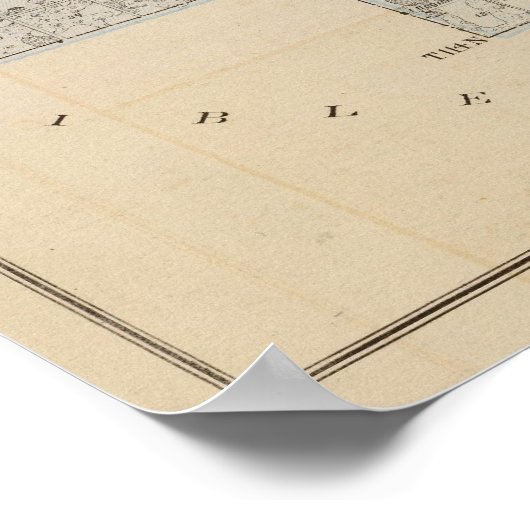 ミネソタ州カーバー郡の地図 ポスター (角)