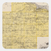 ミネソタ州グッドフエ郡の地図 スクエアシール (正面)