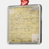ミネソタ州グッドフー郡地図 メタルオーナメント (左)