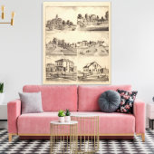 ミネソタ州コートハウスオブスティルウォーター キャンバスプリント (インサイチュ (リビング))