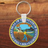 ミネソタ州シールキーチェーン キーホルダー (正面)