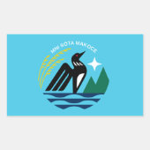 ミネソタ州シール国旗 長方形シール (正面)