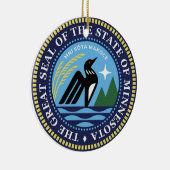 ミネソタ州シール2024 セラミックオーナメント (右)