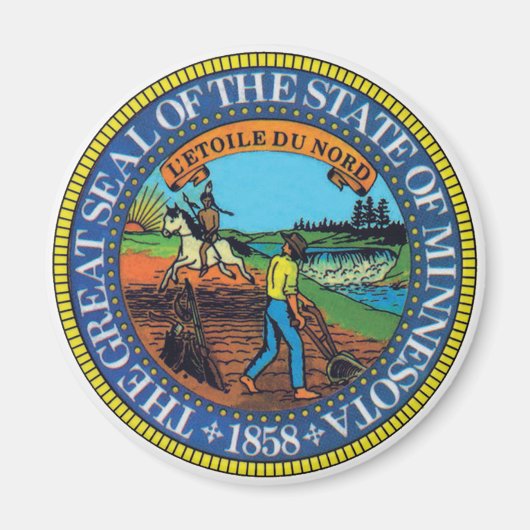 ミネソタ州シール マグネット (正面)