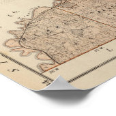 ミネソタ州スコット郡の地図 ポスター (角)