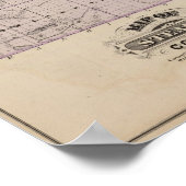 ミネソタ州ステアンス郡の地図 ポスター