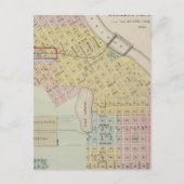 ミネソタ州セントクラウドの地図 ポストカード (正面)