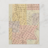 ミネソタ州セントピーターの地図 ポストカード (正面)