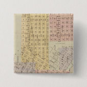 ミネソタ州セントピーター市の地図 缶バッジ (正面)