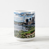 ミネソタ州セントポールの風景 コーヒーマグカップ (中央)