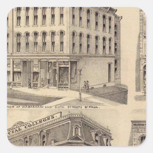 ミネソタ州セントポールビジネスカレッジ スクエアシール (正面)