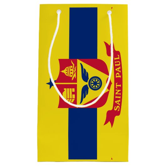 ミネソタ州セントポール州旗抱き枕 スモールペーパーバッグ (正面)