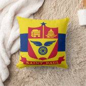 ミネソタ州セントポール州旗装飾用クッション クッション (ブランケット)