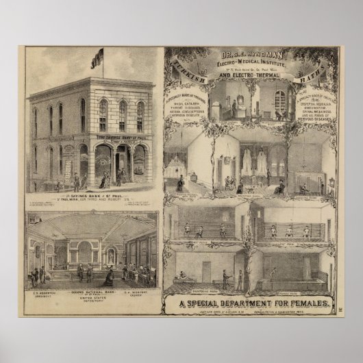 ミネソタ州セント・ポールにある電気医療研究所 ポスター (正面)