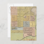 ミネソタ州ダコタ郡ハスティングスの地図 ポストカード (正面/裏面)