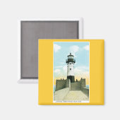 ミネソタ州ダルースのライトハウス、ハーバーエントランス マグネット (正面/裏面)