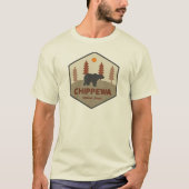ミネソタ州チッペワ国有林の熊 Tシャツ (正面)