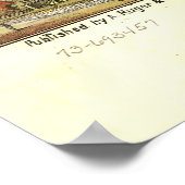 ミネソタ州ニューウルムの鳥瞰図(1870) ポスター (角)