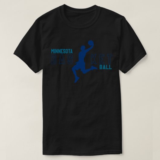 ミネソタ州バスケットボールスラムダンクス Tシャツ (デザイン正面)