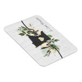 ミネソタ州パーソナライズされたユアホームシティ素朴 マグネット (右側)