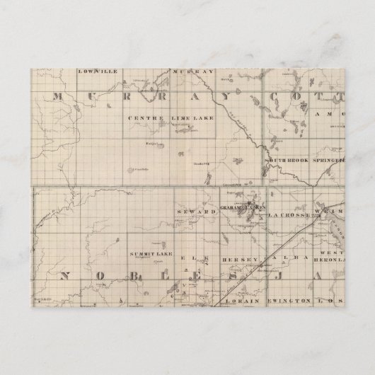 ミネソタ州ピペストーンカウンティ、マレー州コットンウッド ポストカード (正面)