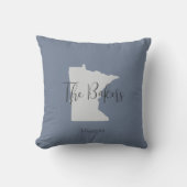 ミネソタ州ファミリーネーム装飾用クッション クッション (正面)