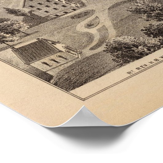 ミネソタ州ファリボー・ウィリス・ホール、シャトゥック・スクール ポスター (角)