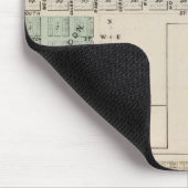 ミネソタ州ブルーアース·ウィンネバゴ市地図 マウスパッド (コーナー)