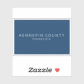 ミネソタ州ヘネピン県国旗(2022) シール (シート)