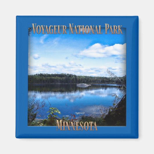 ミネソタ州ボイジャー国立公園 マグネット (正面)